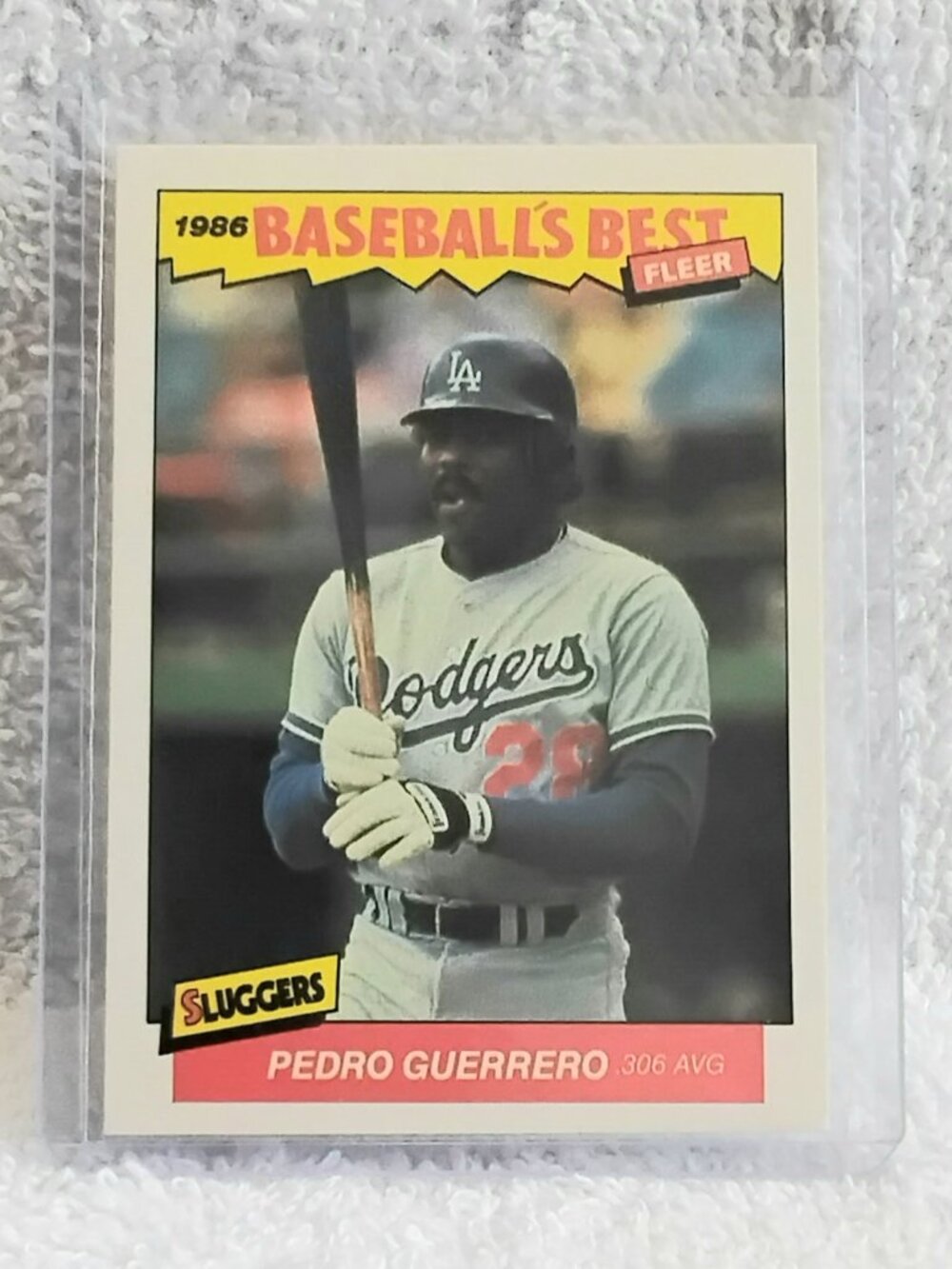 5/$20 Mint 1986 Fleer Pedro Guerrero Baseball's Best Sluggers MLB Card 13!!